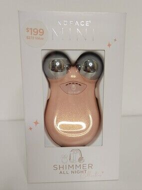 NuFace Mini Facial Toning Device - Shimmer Rose - New In Box